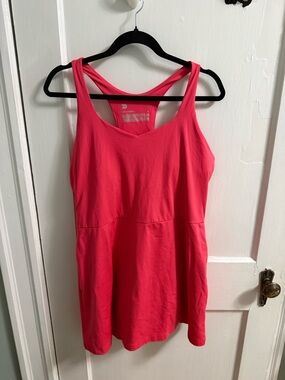 all in motion Hot Pink Racerback Tank Dress